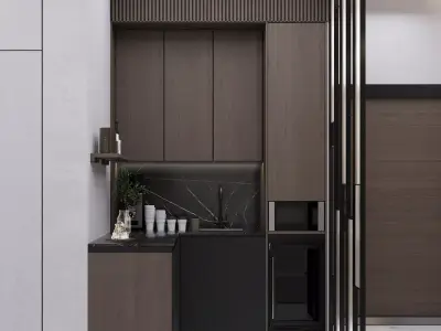 Kitchenette 3D Model 3D model