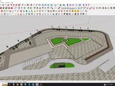 Building environment 3d model 3D model