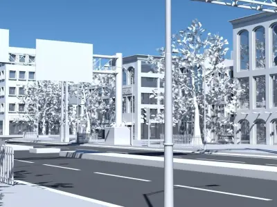 3D City Street 3D model