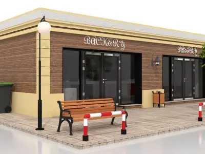 Bakery Low-poly 3D model