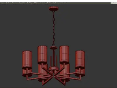 Chandelier Stilfort Vase Low-poly 3D model