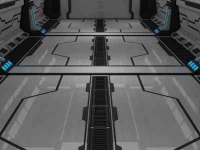Sci Fi Interior 3D model