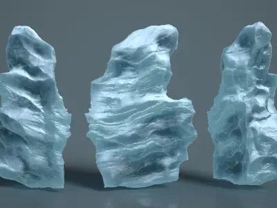 16 Ice Caves - 240928 Low-poly 3D model