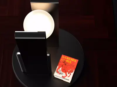 Modern minimalist steel lamp 3D print model