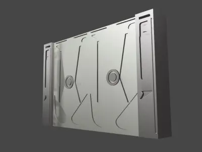 Sci fi door Free 3D model