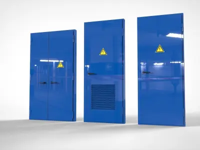 Metall doors collection  3D model