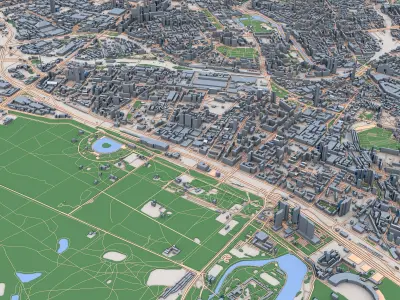 Moscow City Russia 3D model