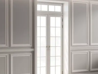Classic door 3 3D model