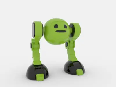 CUTE ROBOT Low-poly 3D model