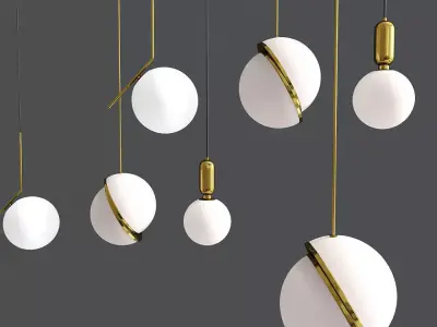 Ceiling Light Suspension Chandelier Collection 3D model