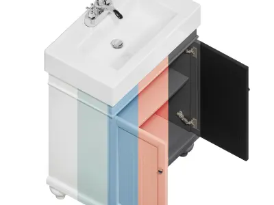 Furniture set 24 Lander Vanity 3D model