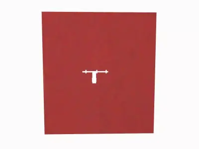 Emergency Door Low-poly 3D model