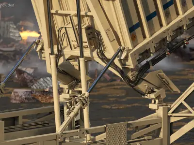  Armed Iron Dome Mobile Air Defense System 