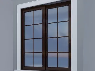 Window Low-poly 3D model 6