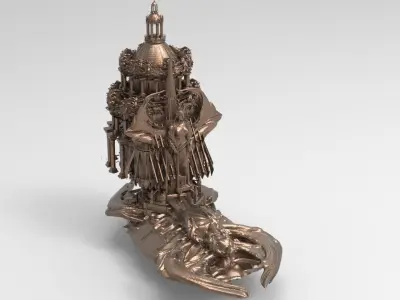 Easter inner Towers  3D model