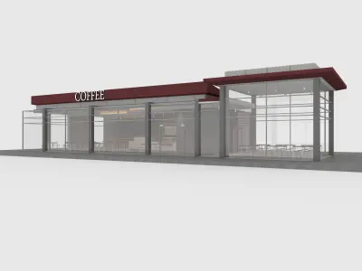 Cafe Modern 2 3D model