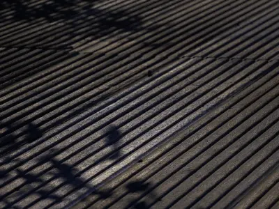 Scanned Seamless  Bankirai Wood Planks PBR Texture Texture