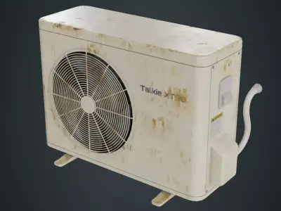 Air Conditioner 4B Low-poly 3D model
