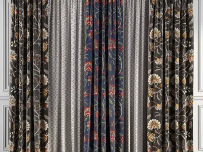 Curtain Set 78 3D model