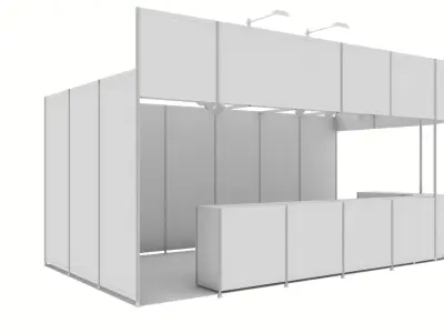 exhibition stand design 3D model