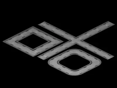 Building - Fleet - Surface Pavement 02 3D model