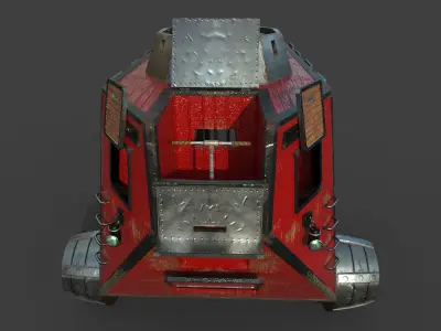 Carriage steampunk  3D model