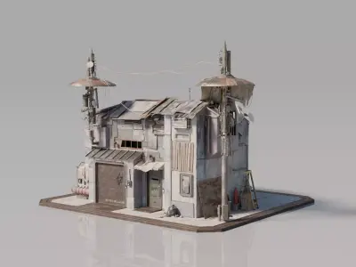 Neighborhood House Building 15 3D model