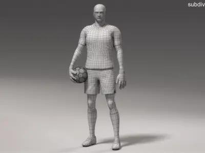  Male Goalkeeper Animated HQ Standard License 