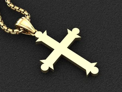 Cross Light Gold 3CP051 3DM STL 3D model