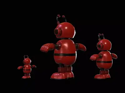 Minirobotic6Pack3 Low-poly 3D model