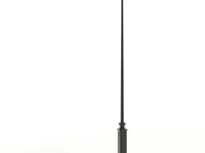 Cast iron street lamp B 3D model