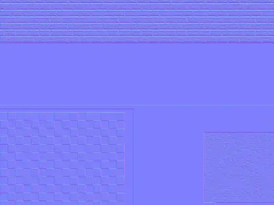 Shop Model tiles and checkered pattern Low-poly 3D model