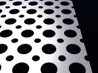 Perforated panel with 35 percent opening 25O144 3D model