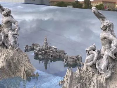 Mountain City of the Gods 3D model