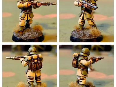 Feudal Guard - Infantry Builder 3D print model