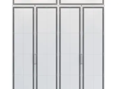 Cupboard 1 wardrobe with two doors 3D model