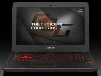 Asus ROG GL502VS gaming laptop Low-poly 3D model
