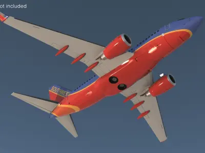  Southwest Airlines Boeing 737-600 with Interior Rigged 