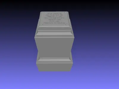 Time Machine - Dedication Pedestal 3D model