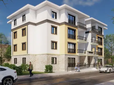 3 Different Apartment Buildings as Mansion 3D model