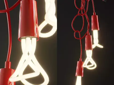 DROP CAP MULTIPACK - 4 PENDANTS from Plumen 3D model