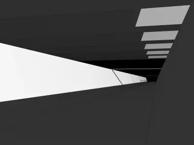 Modular labyrinth of the Blame megastructure Low-poly 3D model