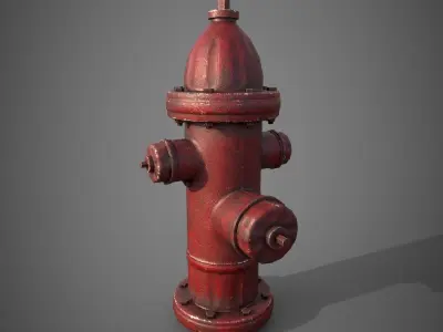 Water Hydrant Low-poly 3D model buy
