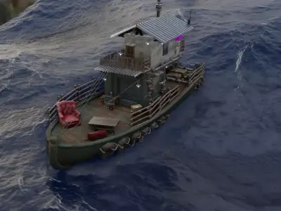 Realistic boat soda can Low-poly 3D model