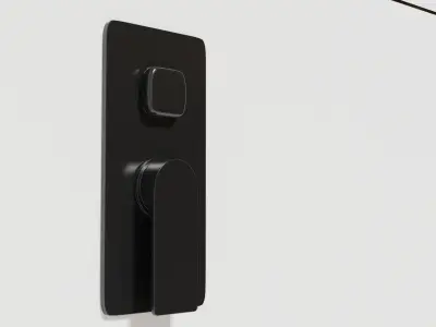 Bathroom water faucet Low-poly 3D model