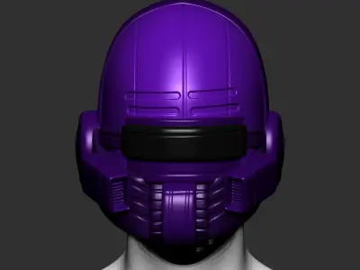 helmet high poly sculpt 3d printable ver  3D model