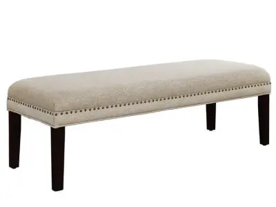 Bobby Upholstered Bench - 2 Colour 3D model