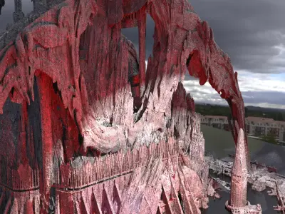 Outworld Dark City Castle  3D model