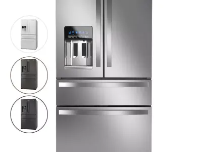 Whirlpool French Door Refrigerator 3D model