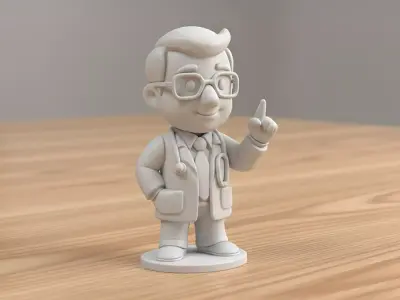 Cartoon Doctor 3D Printable 3D print model